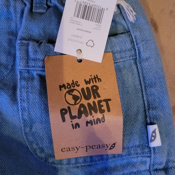 Toddler shorts for little girls. From Easy Peasy. - Picture 4 of 5